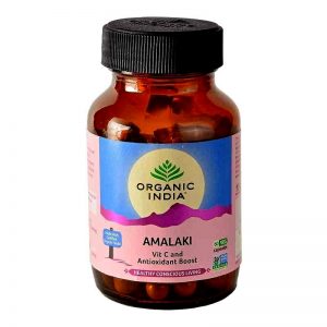 AMALAKI - vitamín C, antioxidanty BIO 60 kapsúl Organic India sklenená dóza