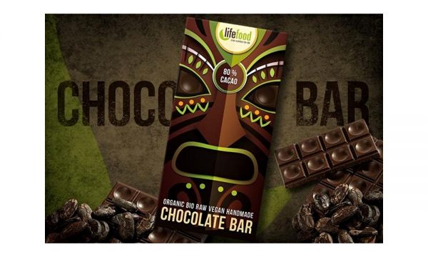 Chocolate BAR Čokoláda Kakao 80 % BIO RAW 70 g Lifefood