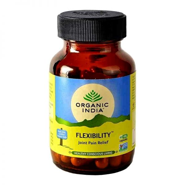 FLEXIBILITY - zdravé kĺby, artritída BIO 60 kapsúl Organic India sklenená dóza
