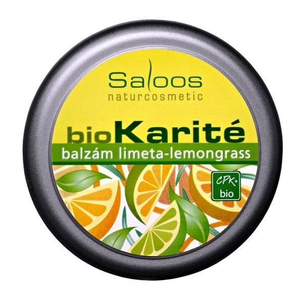 bio Karité balzam Limeta-Lemongrass 50 ml Saloos