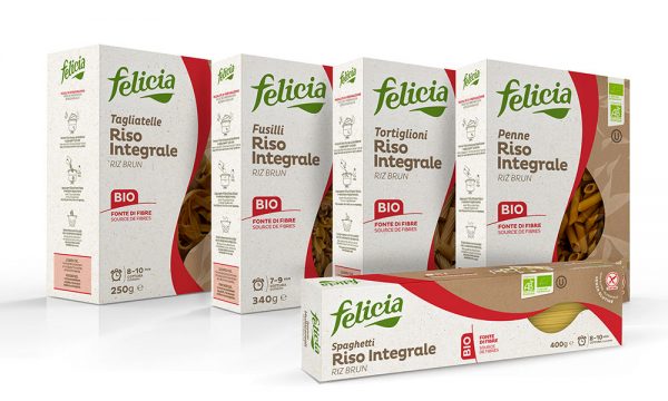 Cestoviny ryžové celozrnné BIO Felicia