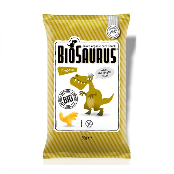 Chipsy Biosaurus Syrové BIO 50 g McLLOYD´S