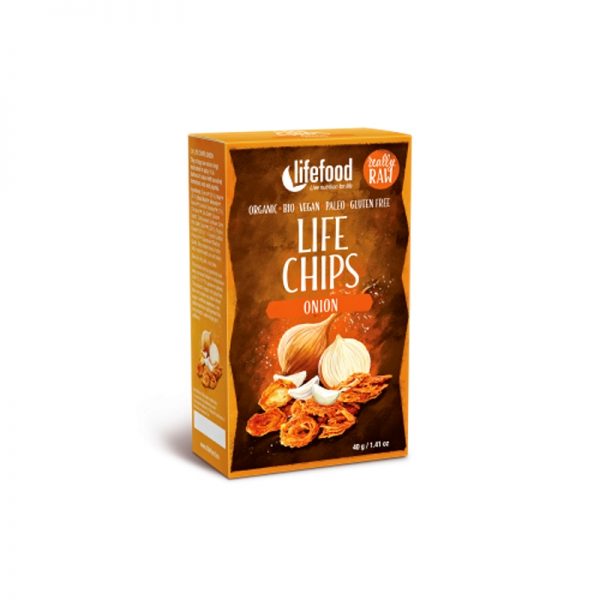 LIFE CHIPS Cibuľové BIO RAW 90 g Lifefood