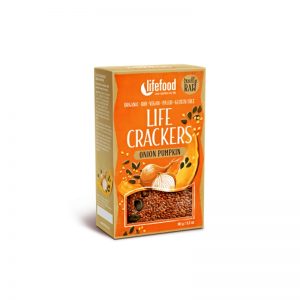 LIFE CRACKERS Cibuľové s tekvicovým semienkom BIO RAW 90 g Lifefood