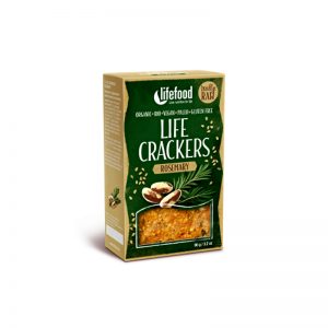 LIFE CRACKERS Rozmarínové BIO RAW 90 g Lifefood