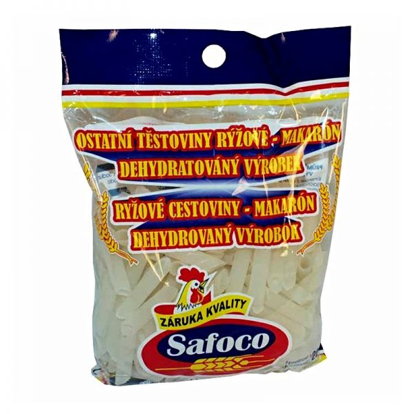 Makaróny veľké ryžové cestoviny 200 g Safoco