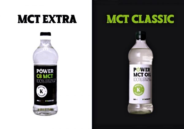 MCT power olej 500ml powerlogy sklenená fľaša