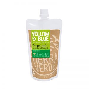Prací gél z mydlových orechov bez vône Natural 250 ml Yellow & Blue - Tierra Verde