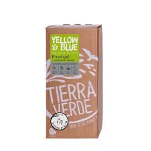 Prací gél z mydlových orechov na funkčný športový textil s koloidným striebrom bag in box 2 L Yellow & Blue - Tierra Verde