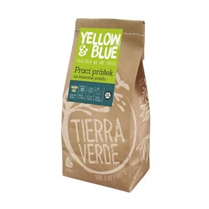 Prací prášok z mydlových orechov na farebnú bielizeň 850 g Yellow & Blue - Tierra Verde