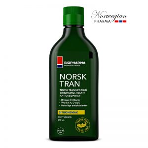 Rybí olej NORSK TRAN citrón 375 ml BIOPHARMA