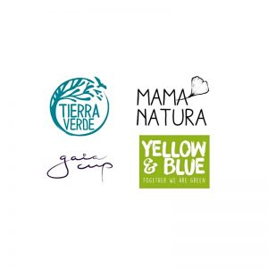 Tierra Verde logo Yellow & Blue, MAMA NATURA, Gaia Cup