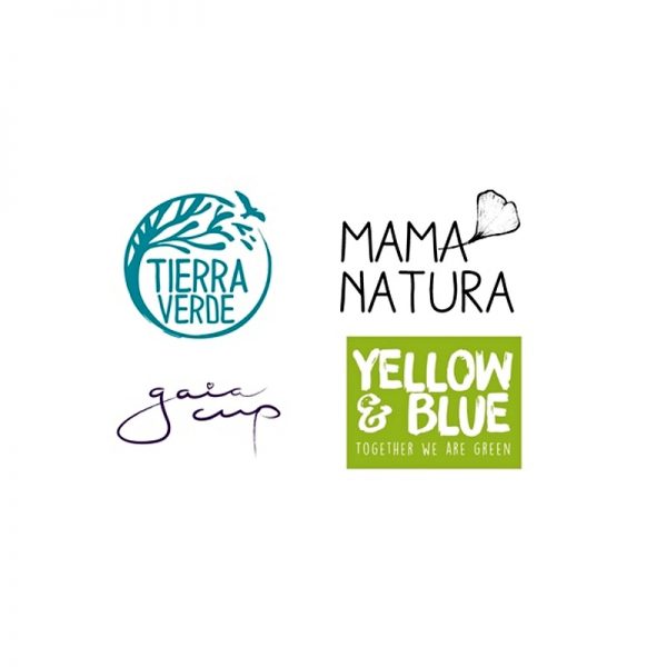 Tierra Verde logo Yellow & Blue, MAMA NATURA, Gaia Cup