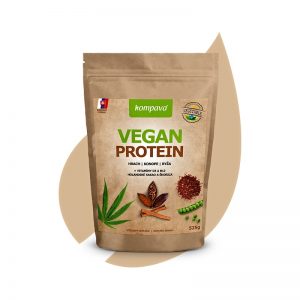 Vegan Protein Kakao - Škorica 525 g Kompava