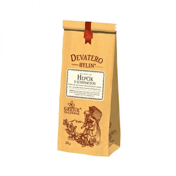 Čaj sypaný Devatero bylin - Hepčík s echinaceou 50 g Grešík