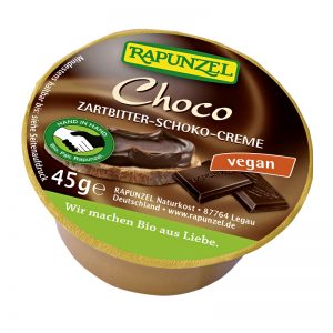 BIO vegan sladká kakaová nátierka Choco 45g Rapunzel plastový kelímok