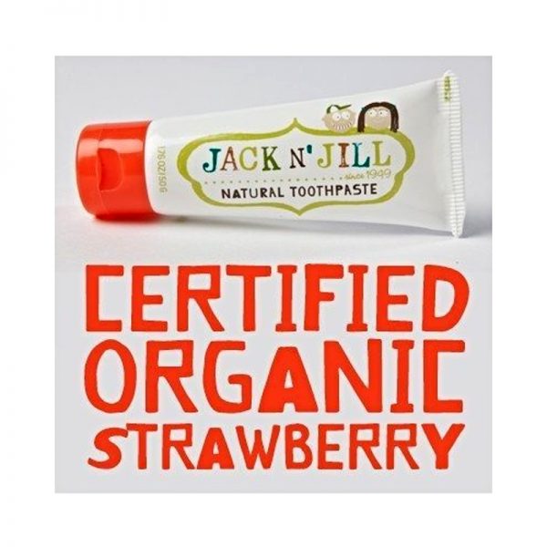 Jack N' Jill zubná pasta prírodná nechtíková Jahoda 50g