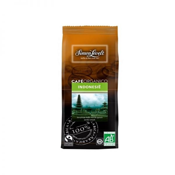 Káva mletá Indonézia 100 % Arabica BIO 250 g Simon Lévelt