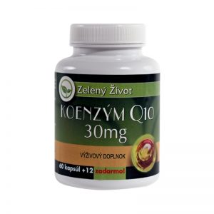 Koenzým Q10 30 mg 60 + 12 kapsúl Zelený život