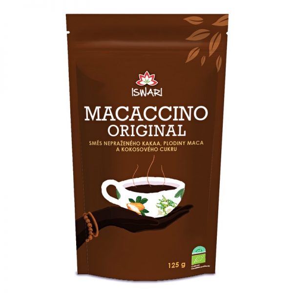 BIO Macaccino - kakaový nápoj 125g iswari sáčok