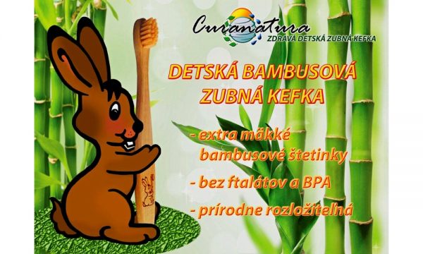 Prírodná Zubná kefka bambusová JUNIOR 1 ks/12 ks CURANATURA
