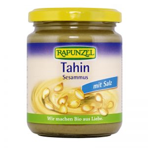 Sezamová pasta Tahini so soľou 250g Rapunzel sklenená fľaša