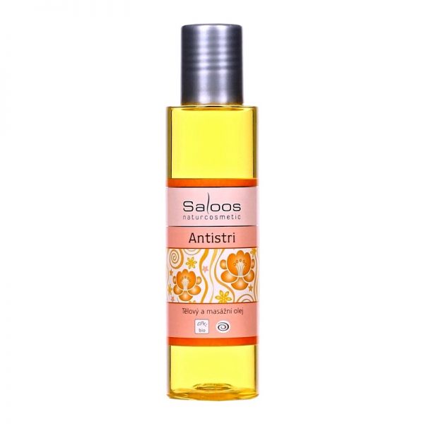 Telový a masážny olej Antistri BIO 125 ml Saloos