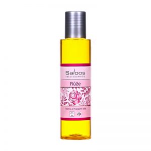 Telový a masážny olej Ruža BIO 125 ml Saloos