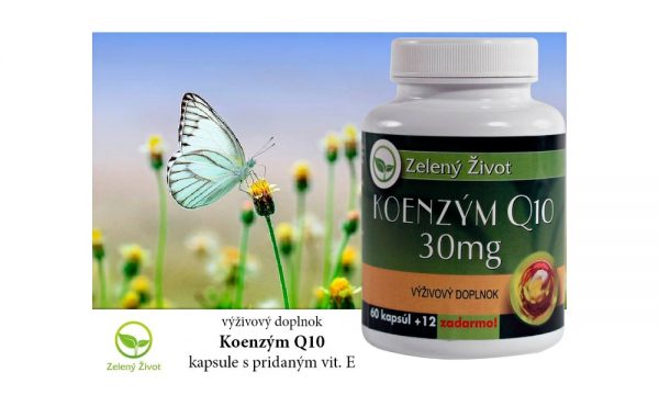Zelený život Koenzým Q10 30 mg 60 + 12 kapsúl