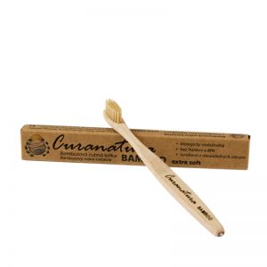 Zubná kefka bambusová BAMBOO extra soft 1 ks CURANATURA