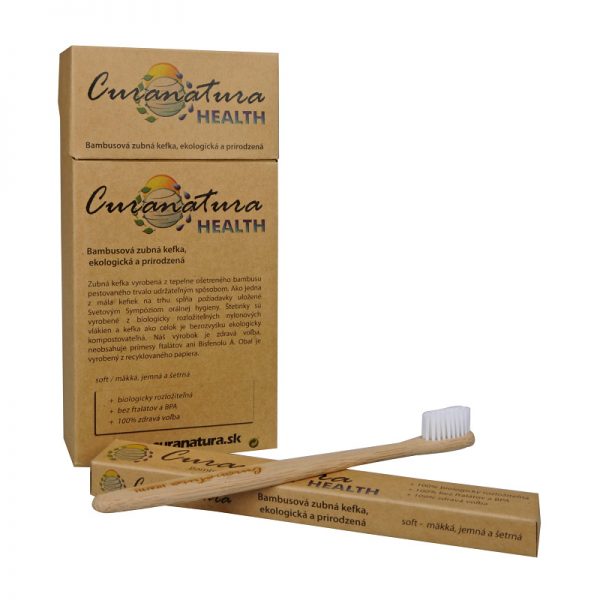 Zubná kefka bambusová HEALTH soft 12 ks CURANATURA
