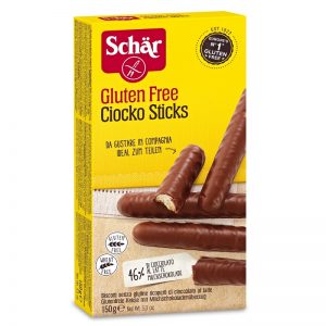 Ciocko sticks sušienky v mliečnej čokoláde 150g Schär