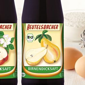 Jablčný a Hruškový ocot BIO 750ml Beutelsbacher sklenená fľaša