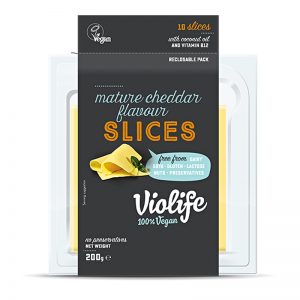 Plátkový rastlinný syr Cheddar 200g Violife plastový obal