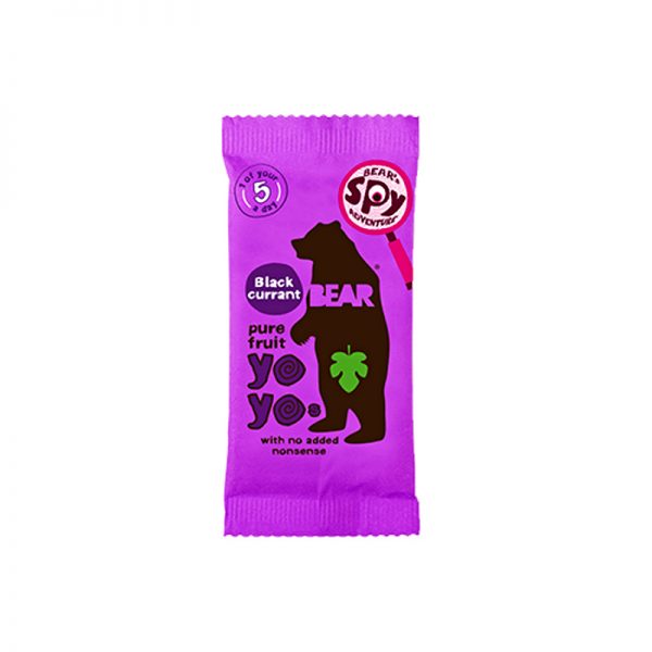 Yoyo želé Čierne ríbezle 20g Bear bezlepkové vegán