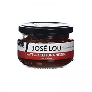 Nátierka z čiernych olív s pikantnou pastou Harissa 120g José Lou sklenený pohár