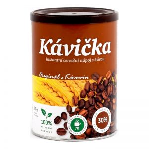 Kávička cereálny nápoj s kávou instant dóza 130g Kavoviny a.s.