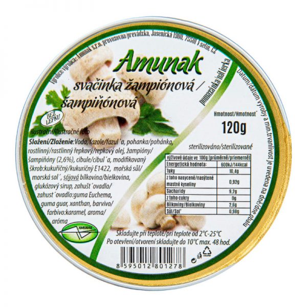 Amunak Svačinka Šampiňonová 120 g