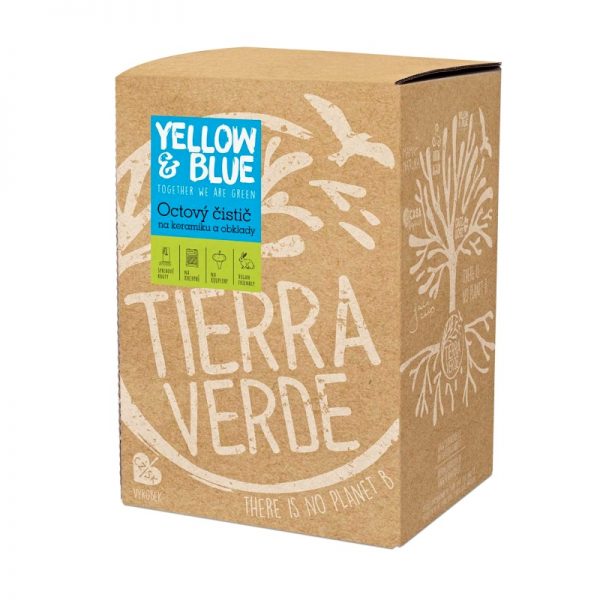 Čistič octový na keramiku a obklady 5 L Yellow & Blue - Tierra Verde
