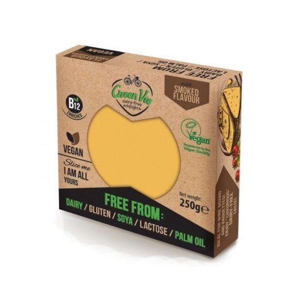 Rastlinný syr blok údený 250 g Green Vie