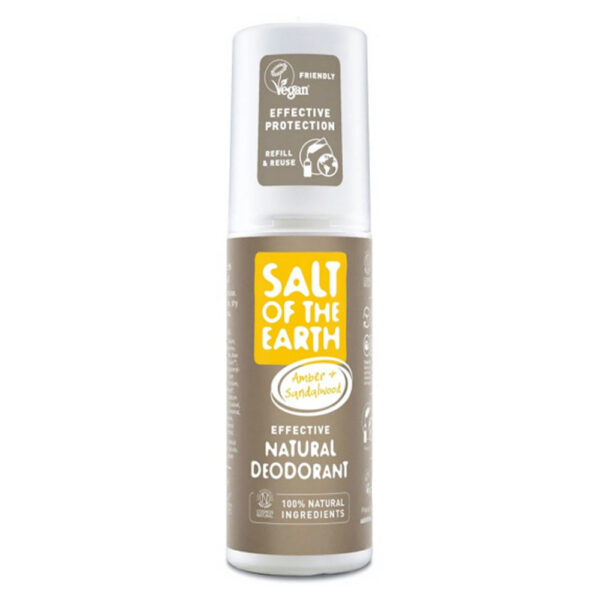 Deodorant prírodný jantár santálové drevo mineral spray 100 ml Salt Of Earth