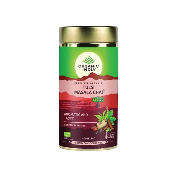 Čaj Tulsi Masala Chai sypaný 100 g Organic India