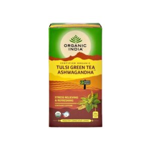 Čaj Tulsi zelený čaj ashwagandha 25 ks Organic India