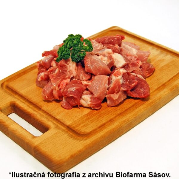 Bravčové mäso na guláš BIO 1 kg Farma Sásov