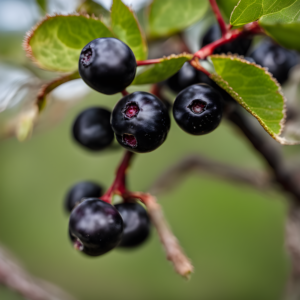 Aronia Melanocarpa plody rastlina